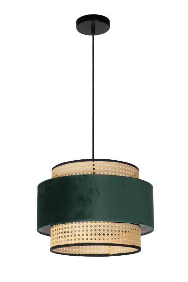 Lucide JAVOR - Hanglamp - Ø 38 cm - 1xE27 - Groen - uit